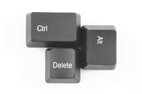 Причины неисправности комбинации Ctrl Alt Delete