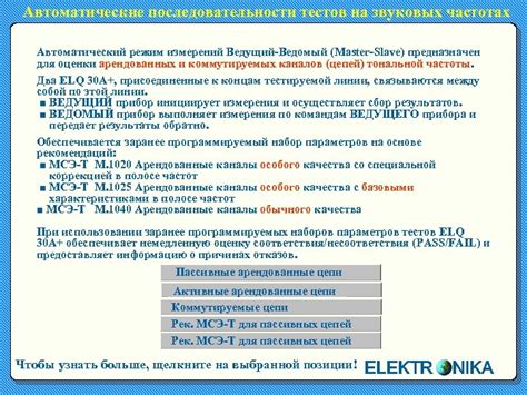 Проведение звуковых тестов