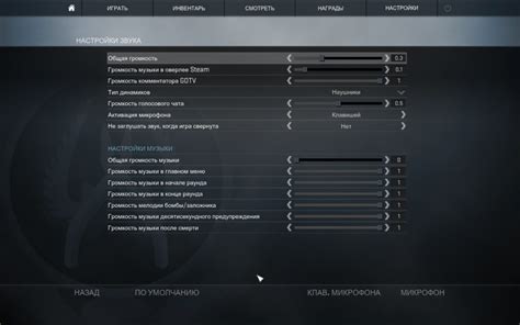 Проверить настройки звука в CS GO