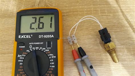 Проверка датчика мультиметром