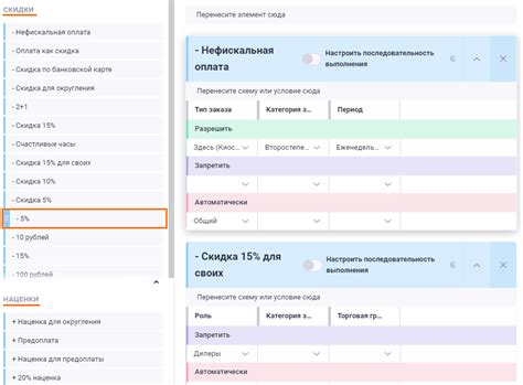 Проверка доступных акций и скидок