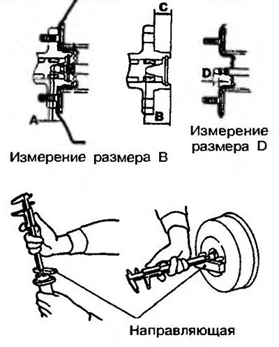 Проверка и регулировка клиренса между ведомым диском и маховиком