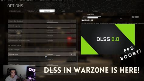 Проверка наличия DLSS в игре Warzone 2