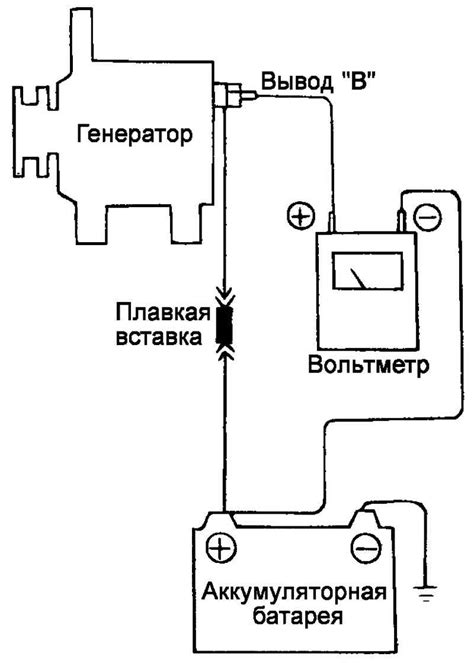 Проверка напряжения на выходе генератора