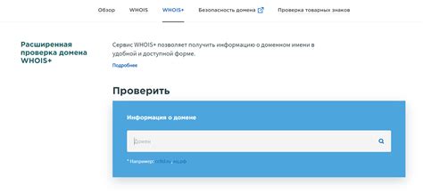 Проверка новости домена: использование WHOIS-сервисов