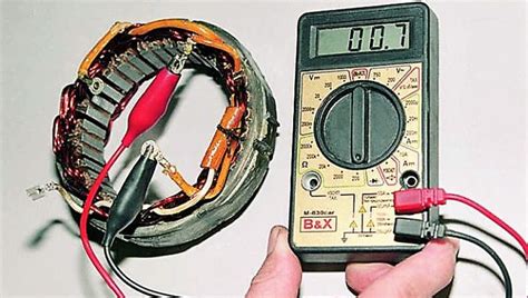 Проверка обмоток мотора