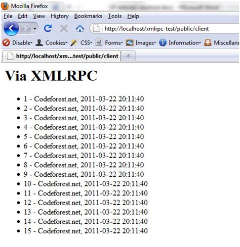 Проверка работы xmlrpc php