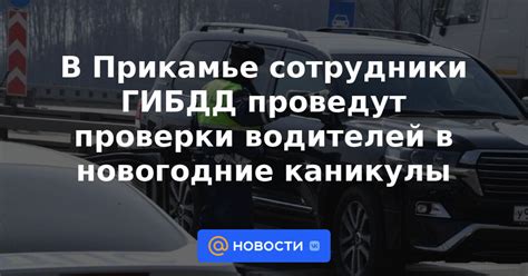 Проверка транспортных средств и специфика ГИБДД в новогодние каникулы