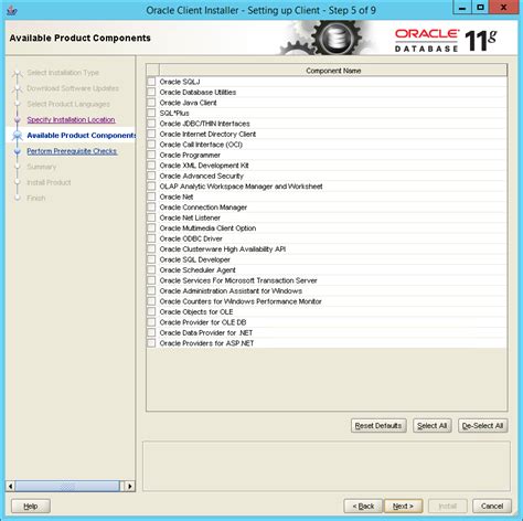 Проверка установки Oracle Client