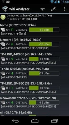 Проверка Wi-Fi сигнала в нужной зоне