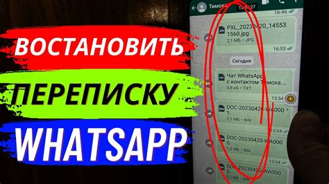 Проверьте восстановленные сообщения в приложении WhatsApp на своем Android-устройстве