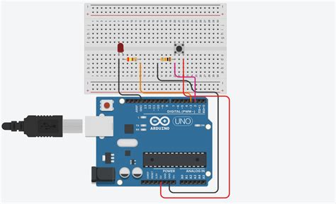 Программирование Arduino для работы с тактовой кнопкой