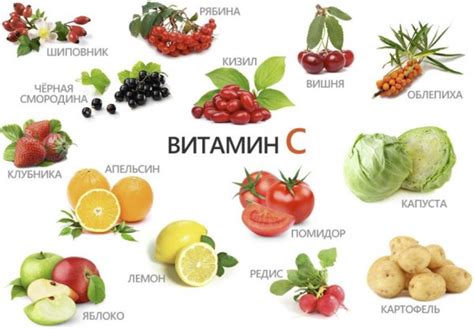 Продукты, богатые витамином С