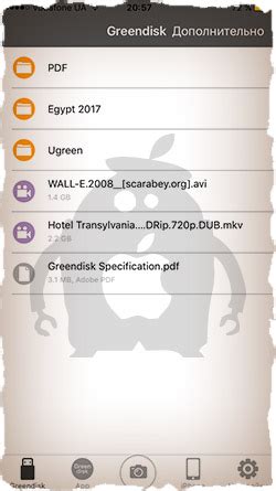 Просмотр и управление файлами на флешке через iPhone