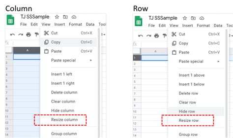 Простой способ увеличить размер ячейки вниз Google Sheets