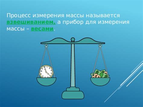 Процесс измерения массы тела в невесомости