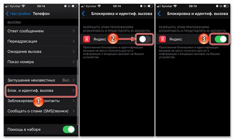 Процесс отключения определителя номера на iPhone XR