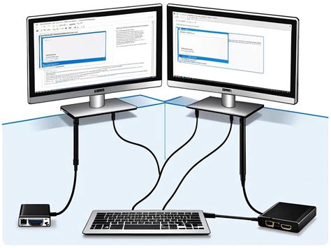 Процесс подключения компьютера к монитору ноутбука через HDMI