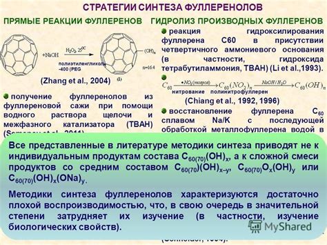 Процесс синтеза фуллеренов