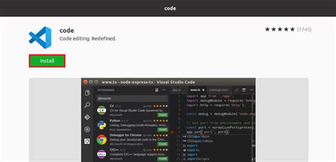 Процесс установки Visual Studio Code на компьютер