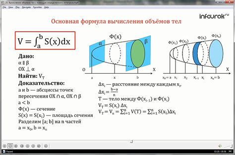 Пятиэтапная формула для определения объема детали