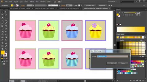Работа с цветами в Иллюстраторе