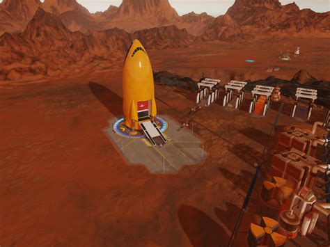 Работа шаттла в игре Surviving Mars