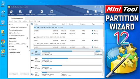 Разделение диска с помощью Mini Tools Partition Wizard