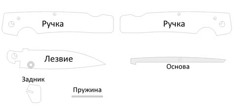 Разделка деталей ножа