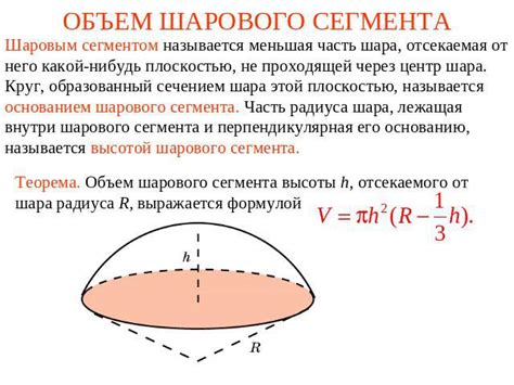 Раздел 7: Зависимость радиуса шара от площади основания и высоты пирамиды