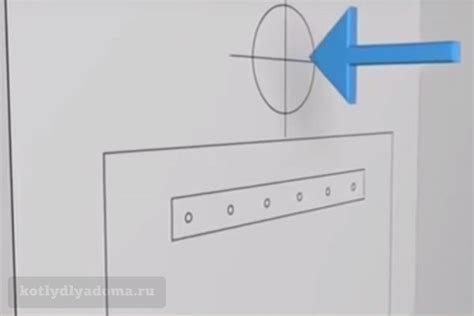 Разметка и отверстия для крепления