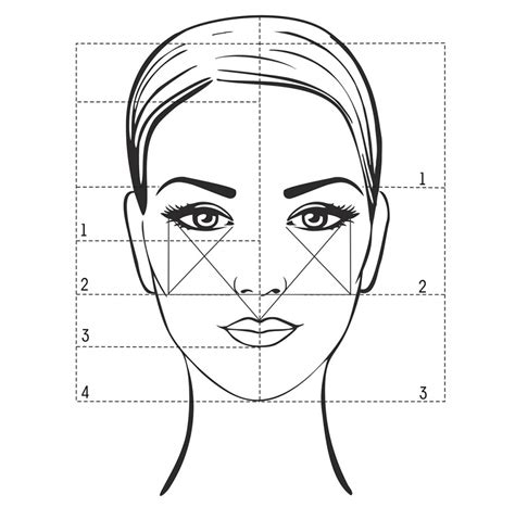 Разметка пропорций лица