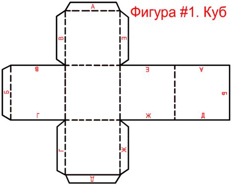 Разметка сторон куба