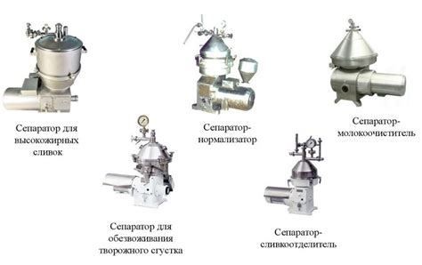 Разновидности сепараторов