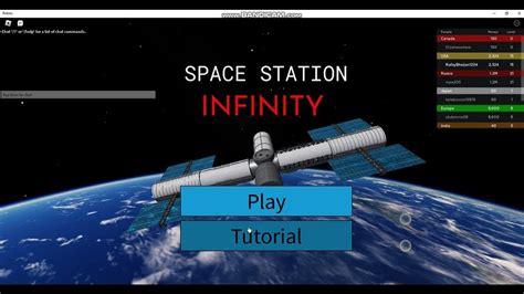 Разработка космической станции Infinity Roblox