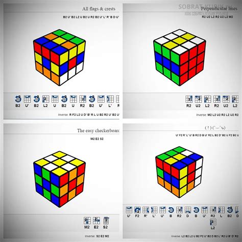 Разработка собственных комбинаций для узора Тетрис на кубике Рубика