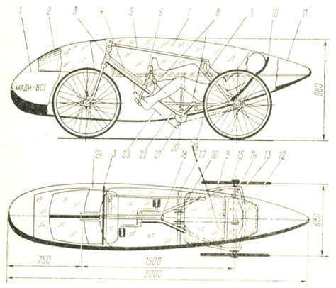 Разработка чертежей для веломобиля