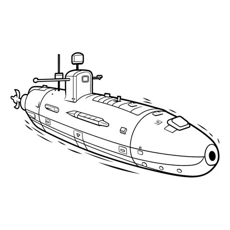 Раскраска подводной лодки