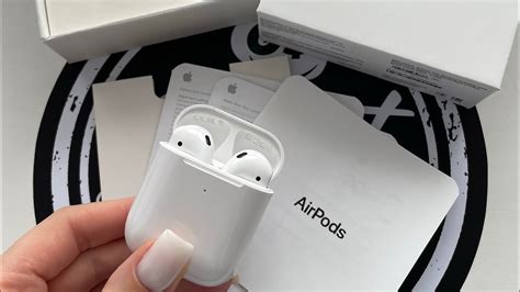 Распаковка и подключение наушников AirPods