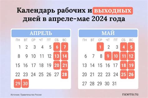 Расписание и правила работы в майские праздники 2022