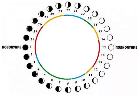 Расписание фаз Луны на сегодня