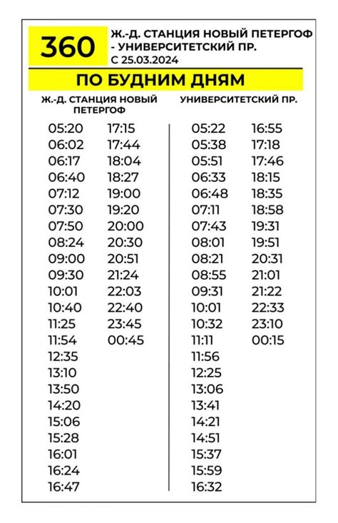 Расписания на автобусных остановках