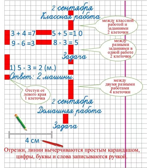 Расположение клеточек по шагам