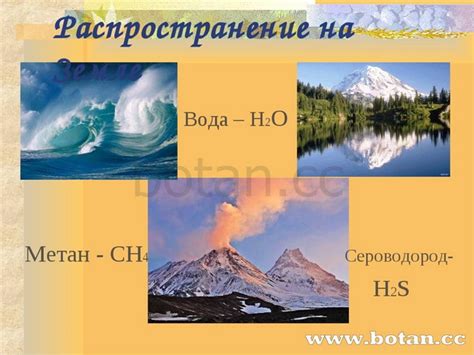 Распространение водорода в природе