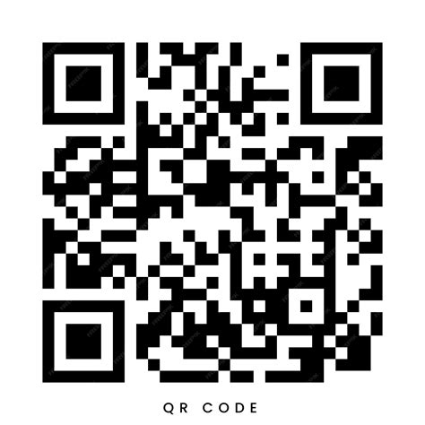 Распространение и использование черного QR-кода на белом фоне