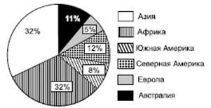 Распространение по регионам и значимые представители