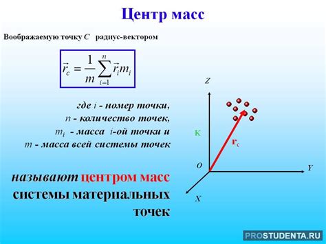 Рассчитываем ускорение центра масс