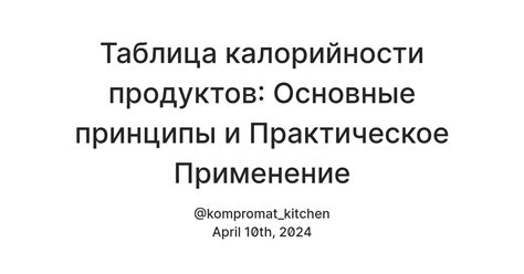 Расчет и контроль калорийности: основные принципы