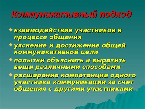 Расширение коммуникации