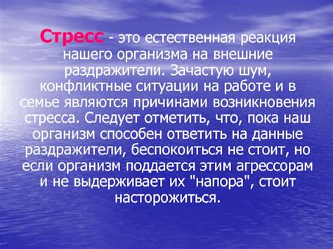 Реакция на внешние факторы: шум, запахи и свет